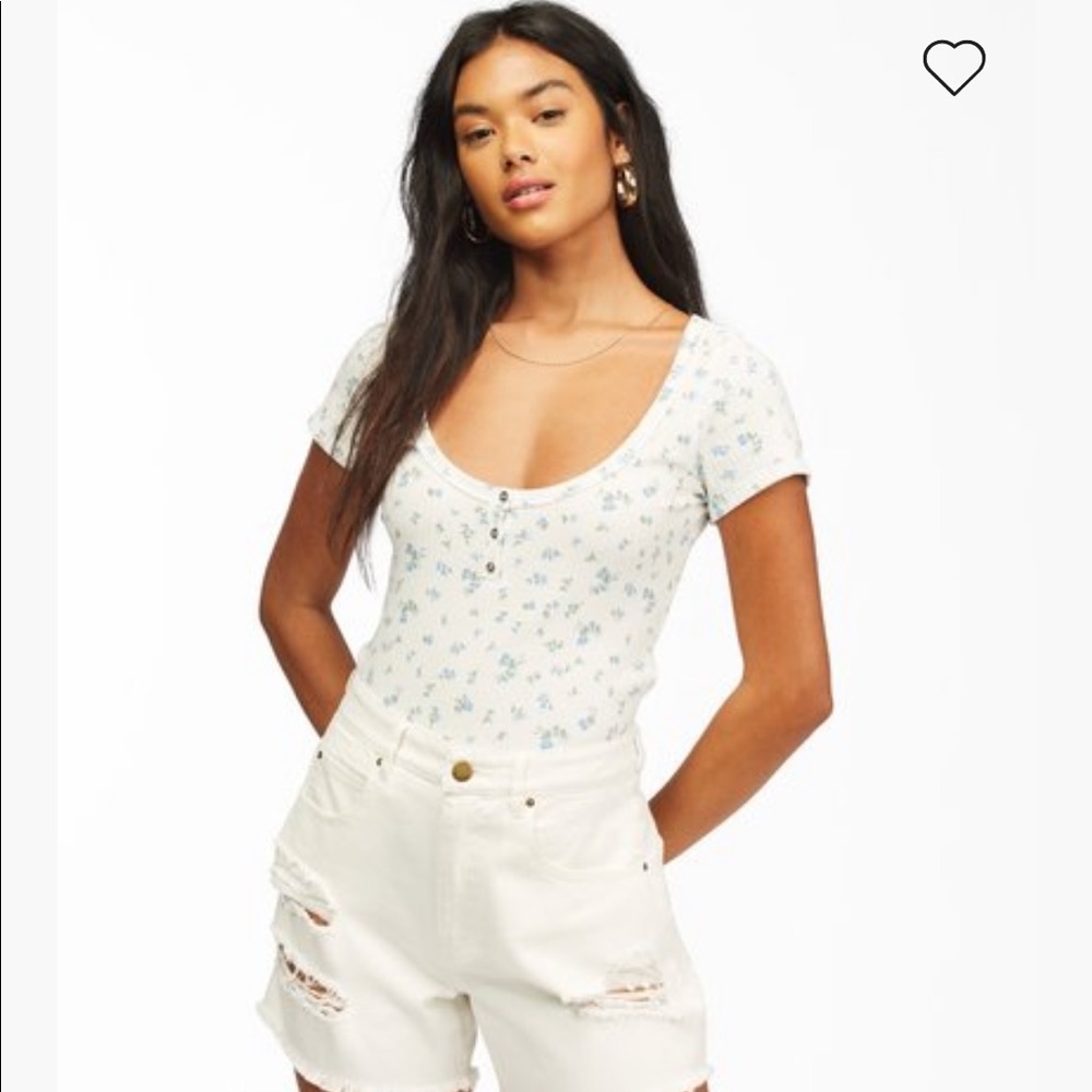 Billabong Little Buttons Henley Top